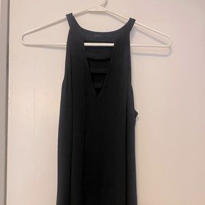 Black top with front cutout